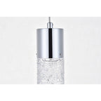 Suspension LED chromée Constellation 1 lumière