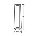 Suspension LED 4000K en nickel satiné à une lumière