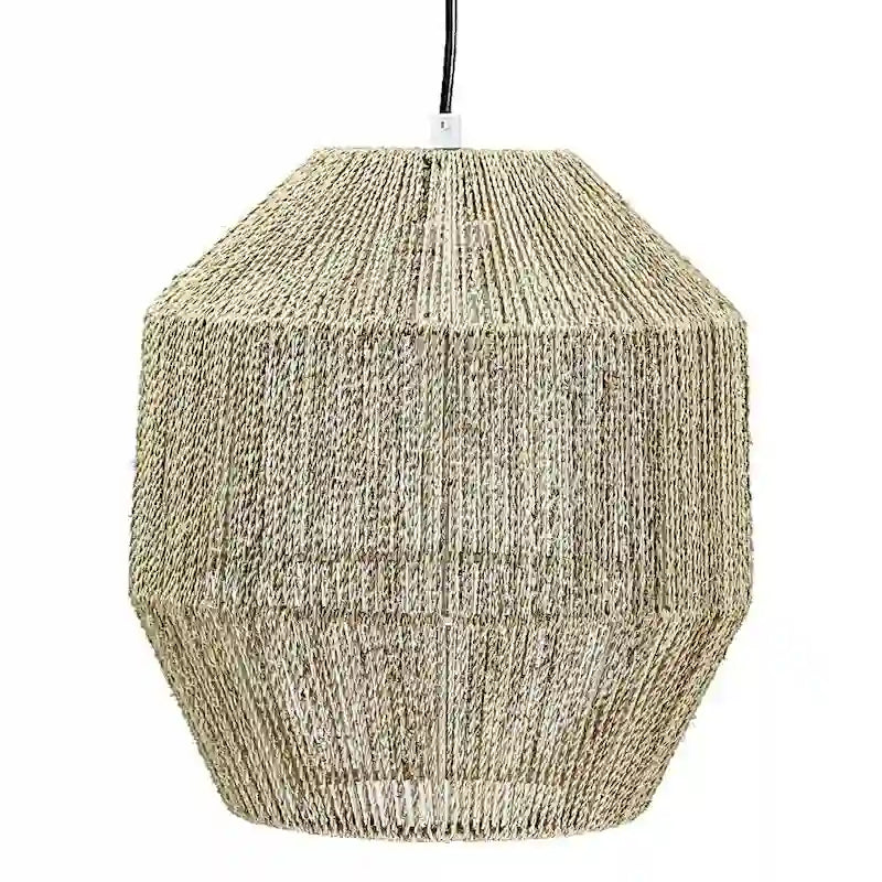 Lampe suspendue en corde de chanvre style art américain (12,5)