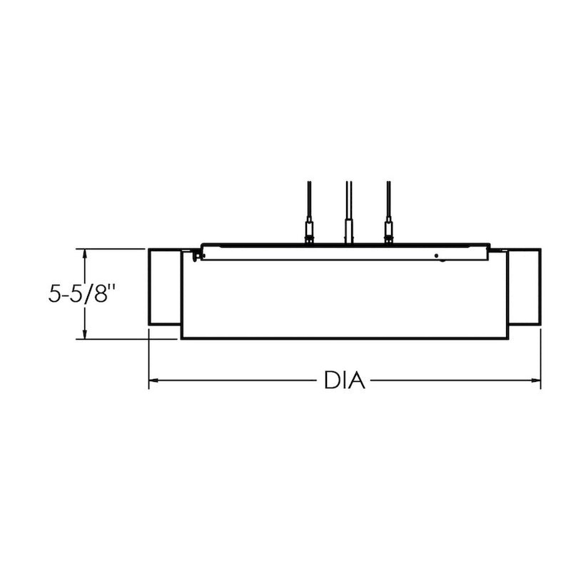 Suspension LED Sanibel 18 pouces en nickel satiné, abat-jour blanc lin