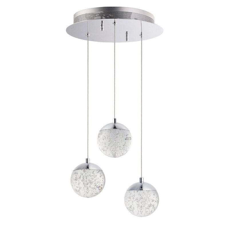 Orb II 11.5  Wide Steel Pendant