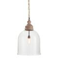 Ansley 26 inch Cloche Pendant Whitewash Finish - 26 in.
