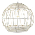 Wicker Globe Style Hanging Pendant Lamp (16 )
