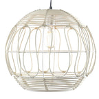 Wicker Globe Style Hanging Pendant Lamp (16 )