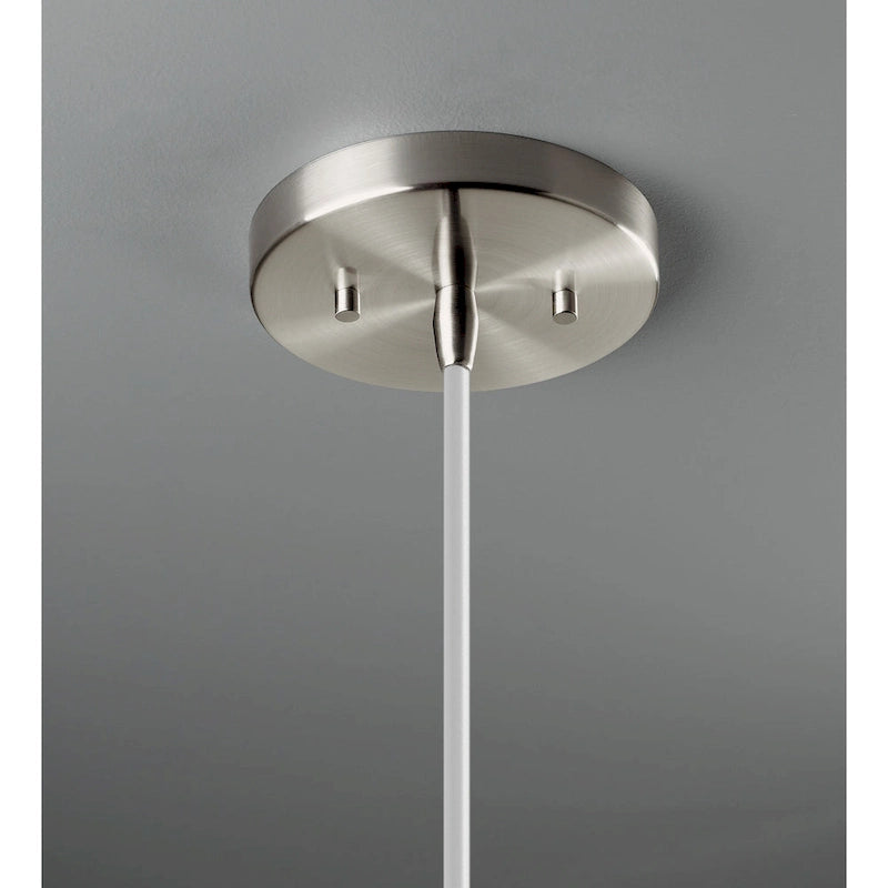 Suspension Carson Carrington Sallberg en chrome poli et blanc mat - Chrome poli, blanc mat, blanc