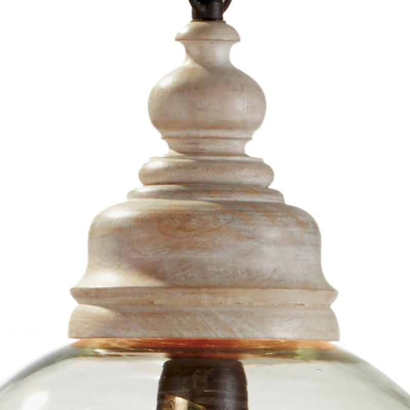 Suspension cloche Ansley 17 pouces, finition blanchie - 17 po.