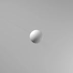 Suspension Eglo Rondo à une lumière, 60 watts, finition nickel mat et verre opale