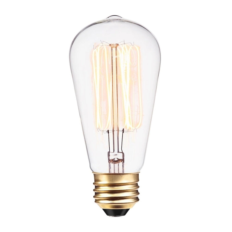 60-Watt S60 Squirrel Cage Incandescent Filament Light Bulb - White