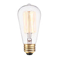 60-Watt S60 Squirrel Cage Incandescent Filament Light Bulb - White