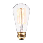 60-Watt S60 Squirrel Cage Incandescent Filament Light Bulb - White