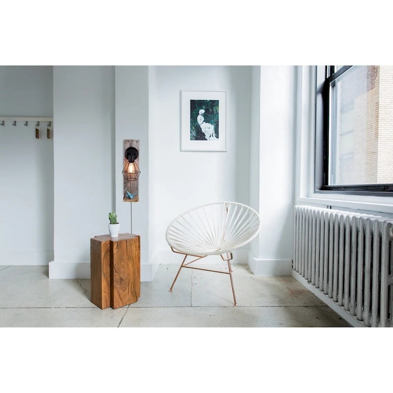 Ampoule à filament incandescent 60 W S60 à cage d'écureuil - Blanche