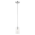 Livex Lighting 1 Light Mini Pendant, 45477-05 - 5  Dia x 16.25  - 46.25  Adj. H