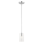 Livex Lighting 1 Light Mini Pendant, 45477-05 - 5  Dia x 16.25  - 46.25  Adj. H