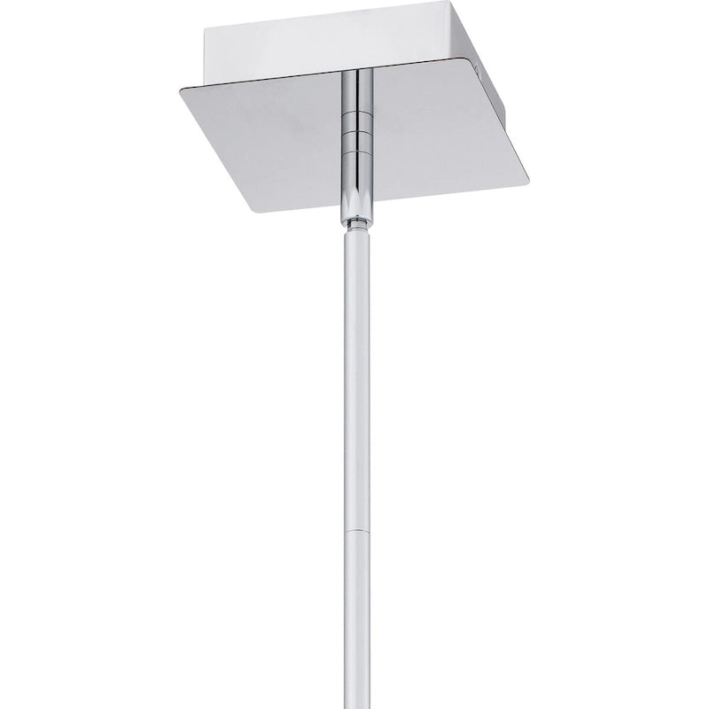 Suspension lumineuse Dazzle intégrée à DEL en chrome poli