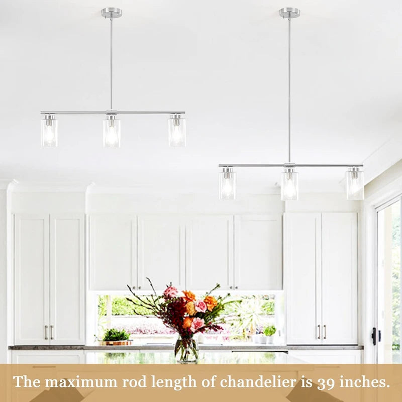 Suspension linéaire moderne à hauteur réglable pour salon, hall d'entrée - Non applicable