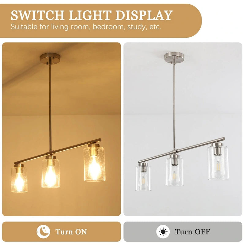 Suspension linéaire moderne à hauteur réglable pour salon, hall d'entrée - Non applicable