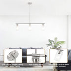 Suspension linéaire moderne à hauteur réglable pour salon, hall d'entrée - Non applicable