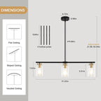 Suspension linéaire moderne à hauteur réglable pour salon, hall d'entrée - Non applicable