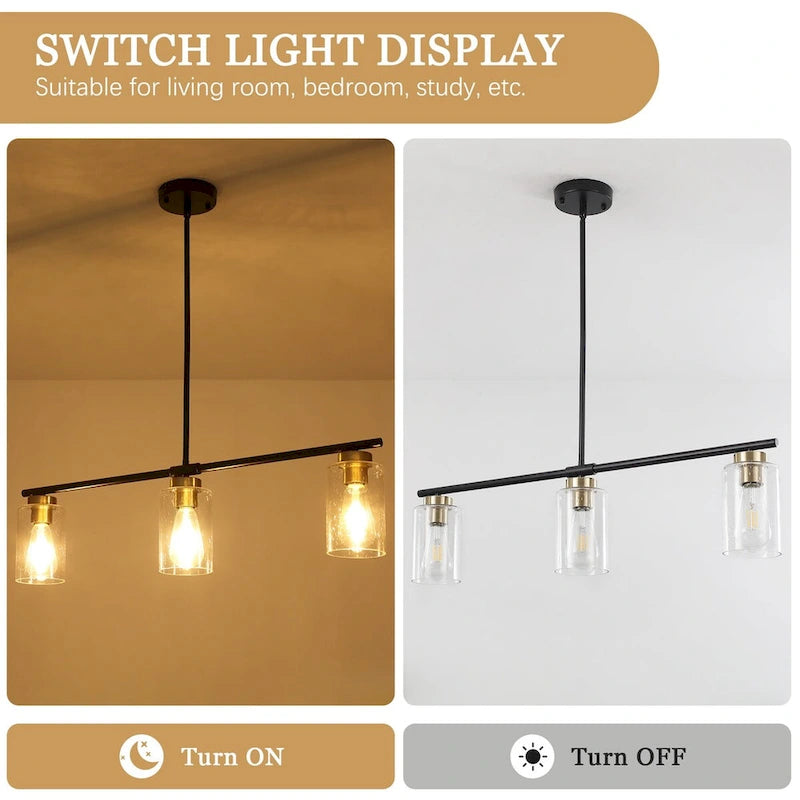 Suspension linéaire moderne à hauteur réglable pour salon, hall d'entrée - Non applicable