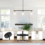 Suspension linéaire moderne à hauteur réglable pour salon, hall d'entrée - Non applicable