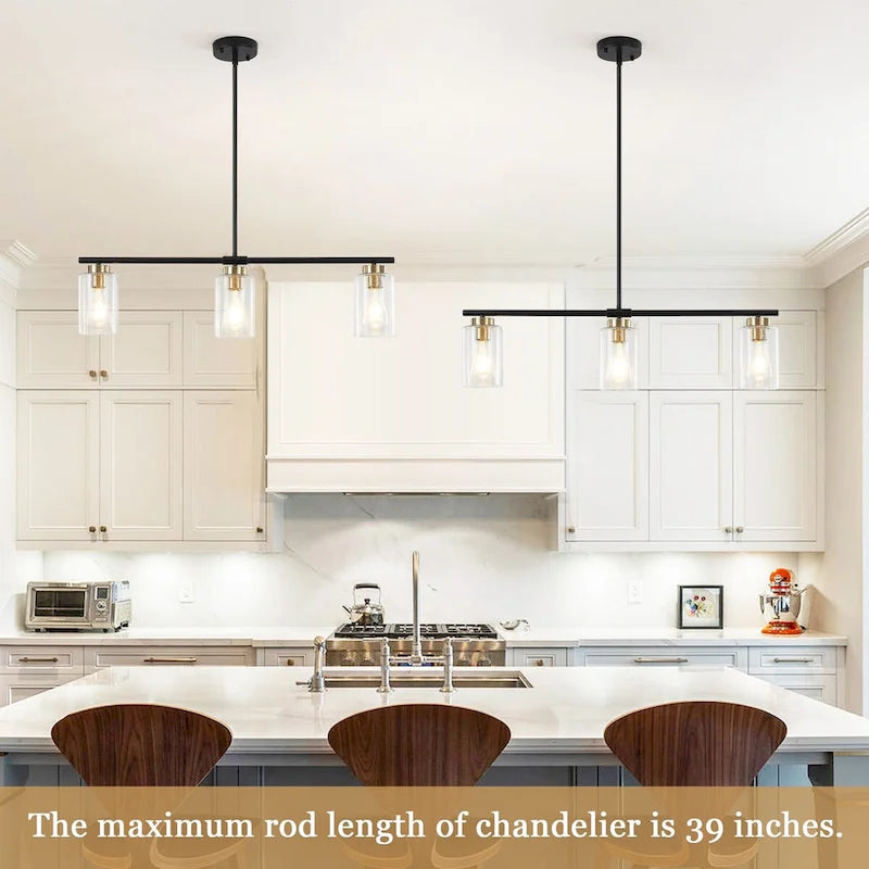 Suspension linéaire moderne à hauteur réglable pour salon, hall d'entrée - Non applicable