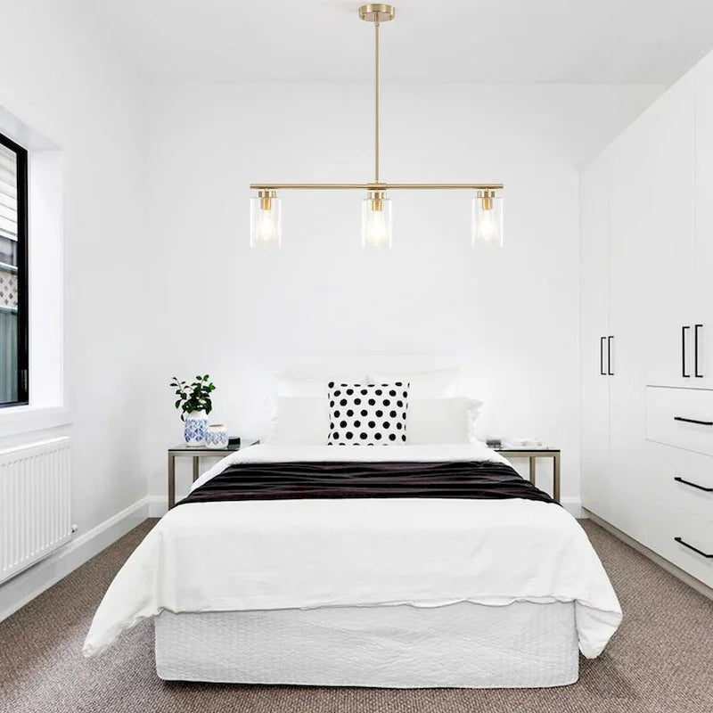 Suspension linéaire moderne à hauteur réglable pour salon, hall d'entrée - Non applicable