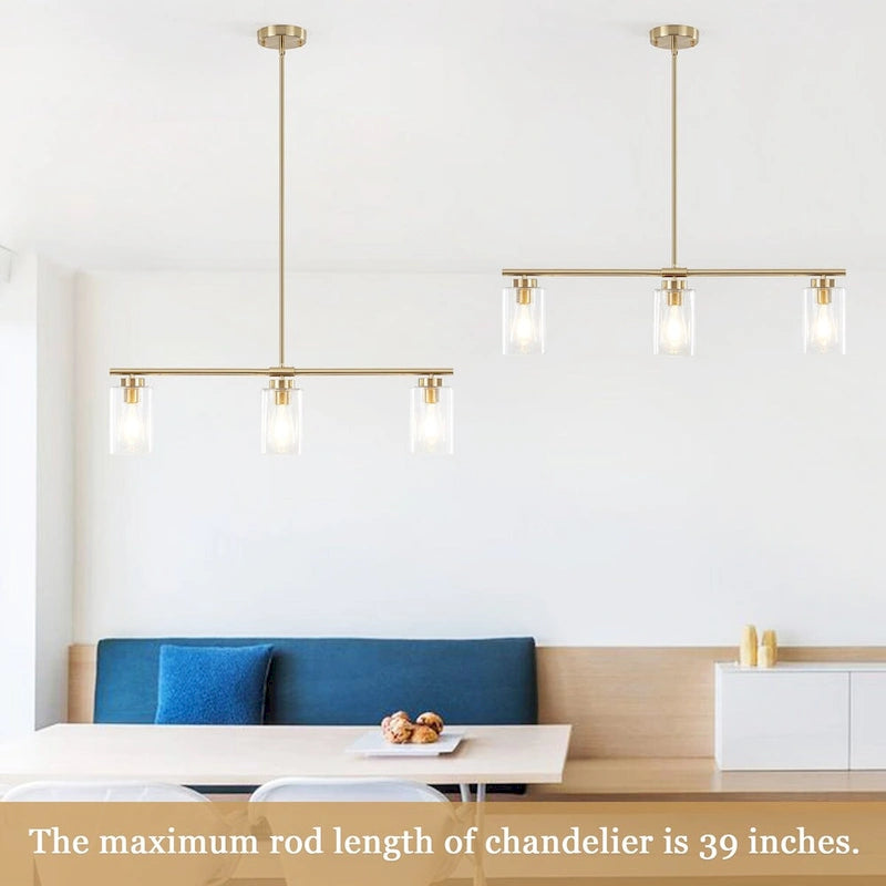 Suspension linéaire moderne à hauteur réglable pour salon, hall d'entrée - Non applicable