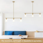 Suspension linéaire moderne à hauteur réglable pour salon, hall d'entrée - Non applicable