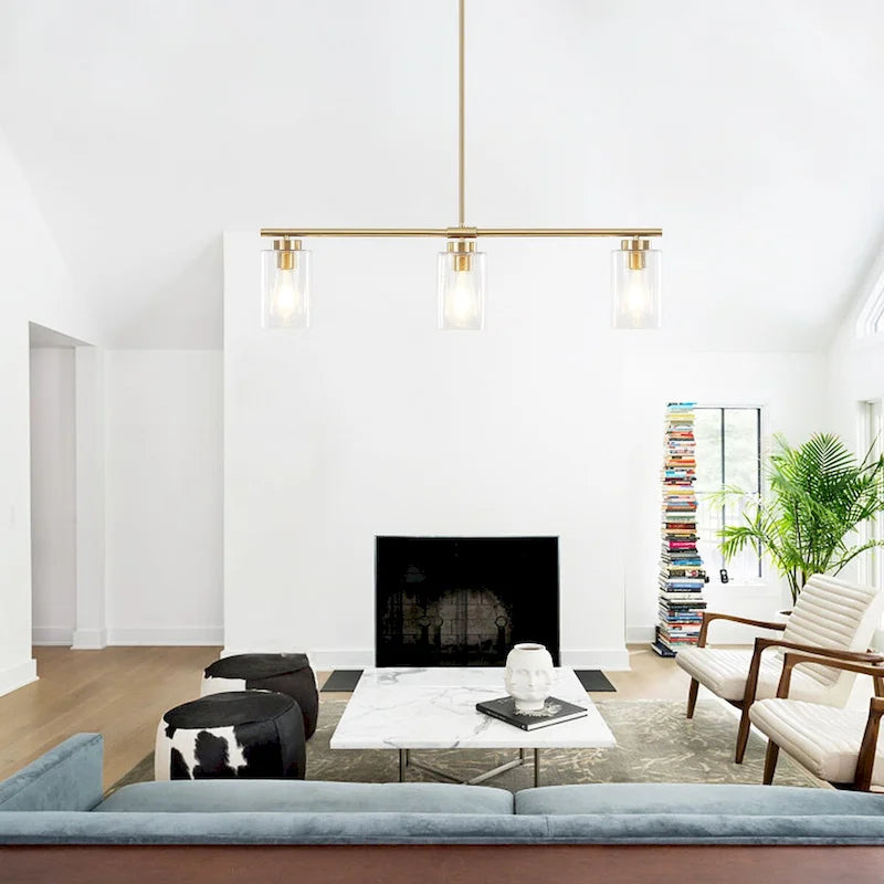 Suspension linéaire moderne à hauteur réglable pour salon, hall d'entrée - Non applicable