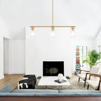 Suspension linéaire moderne à hauteur réglable pour salon, hall d'entrée - Non applicable