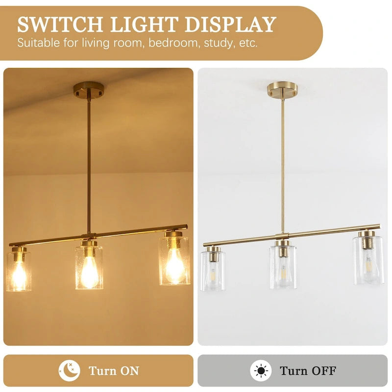 Suspension linéaire moderne à hauteur réglable pour salon, hall d'entrée - Non applicable