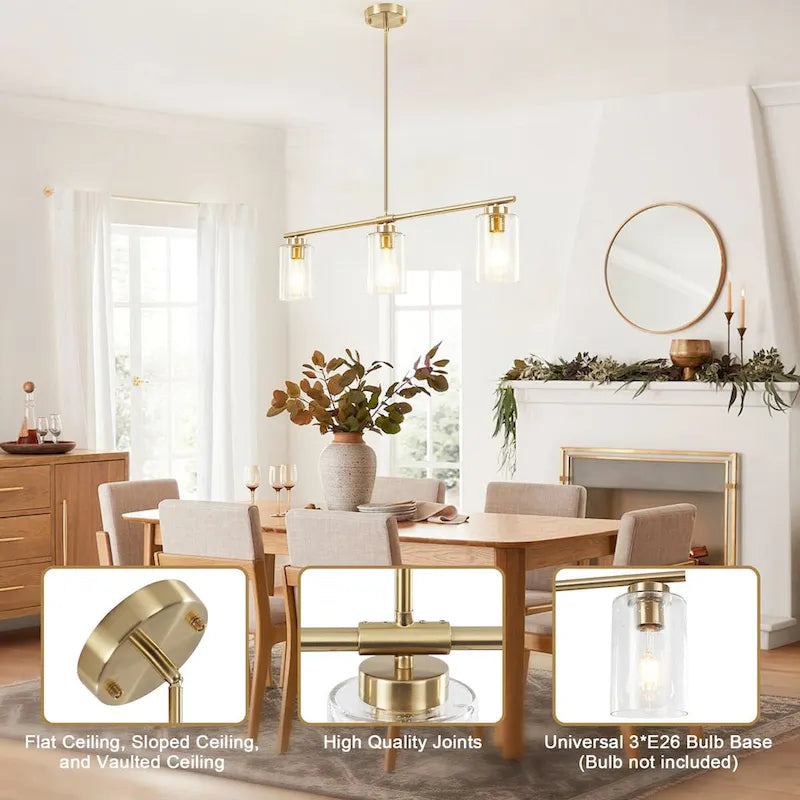 Suspension linéaire moderne à hauteur réglable pour salon, hall d'entrée - Non applicable