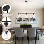 Suspension linéaire moderne à hauteur réglable pour salon, hall d'entrée - Non applicable