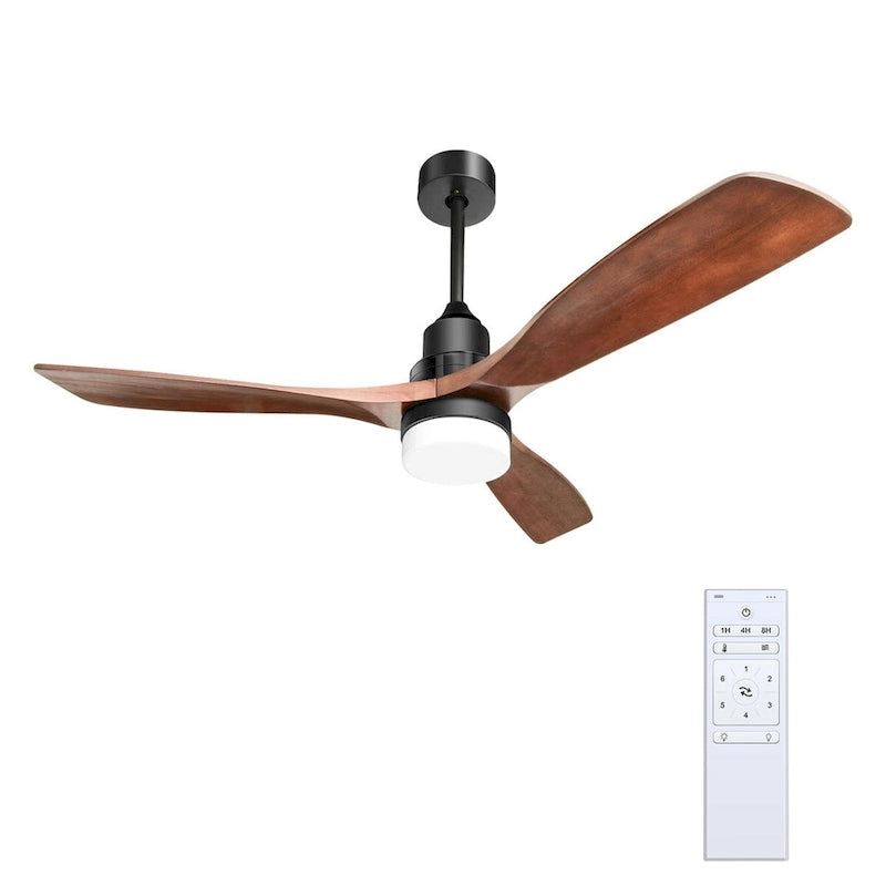 Ventilateur de plafond 52 pouces avec éclairage et télécommande à 6 vitesses