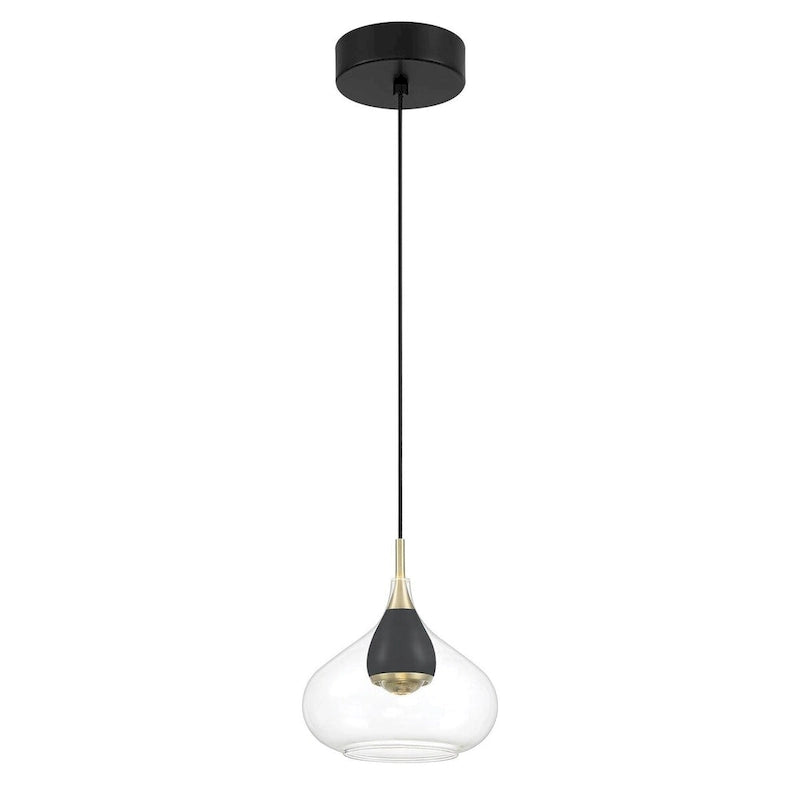 George Kovacs Arabesque Coal And Brushed Gold 1 Light Pendant