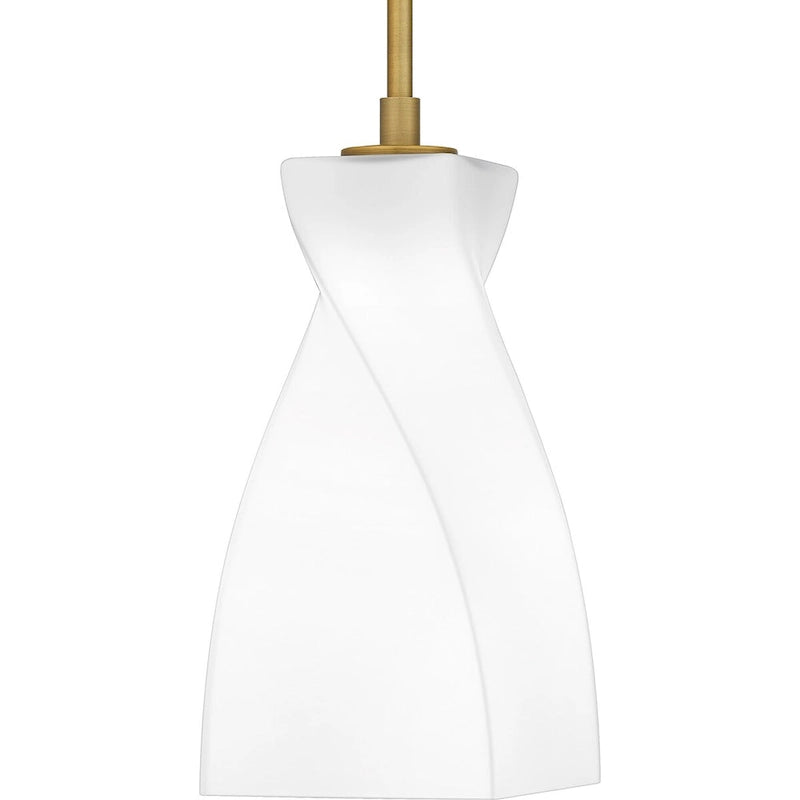 Suspension Stetson Mini à une lumière en or brossé