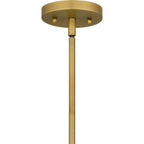 Suspension Stetson Mini à une lumière en or brossé