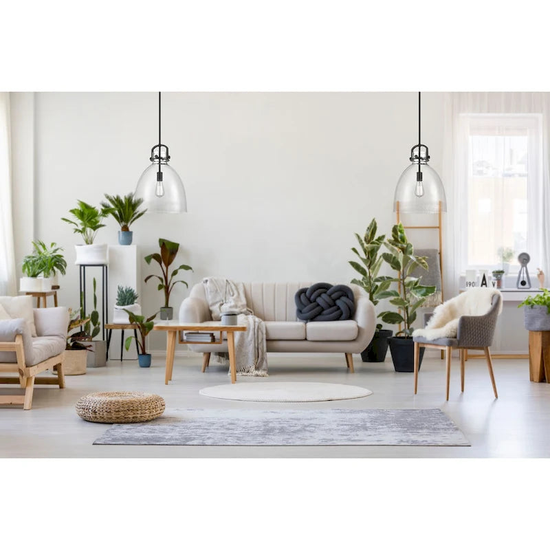 Suspension Innovations Lighting Newton Bell - 1 lumière, tige de 14 pouces