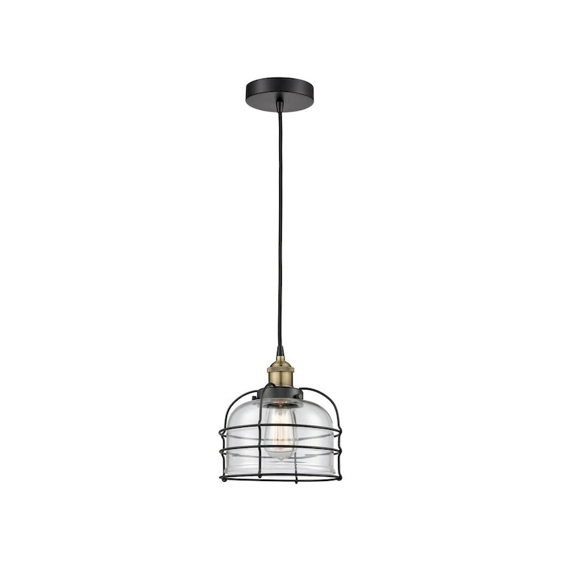 Innovations Lighting Bell Cage - 1 Light 9  Cord Hung Mini Pendant