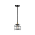 Innovations Lighting Bell Cage - 1 Light 9  Cord Hung Mini Pendant