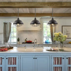 Suspension LED Cora 10.38 à 1 lumière, style industriel, en fer, finition bronze huilé, par JONATHAN Y