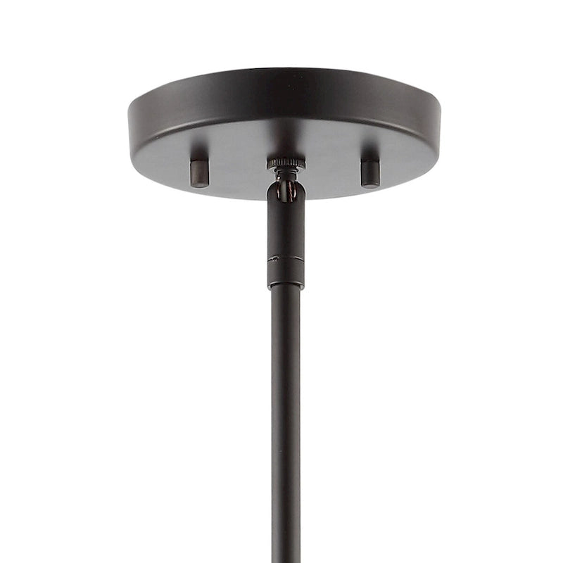 Suspension LED Cora 10.38 à 1 lumière, style industriel, en fer, finition bronze huilé, par JONATHAN Y