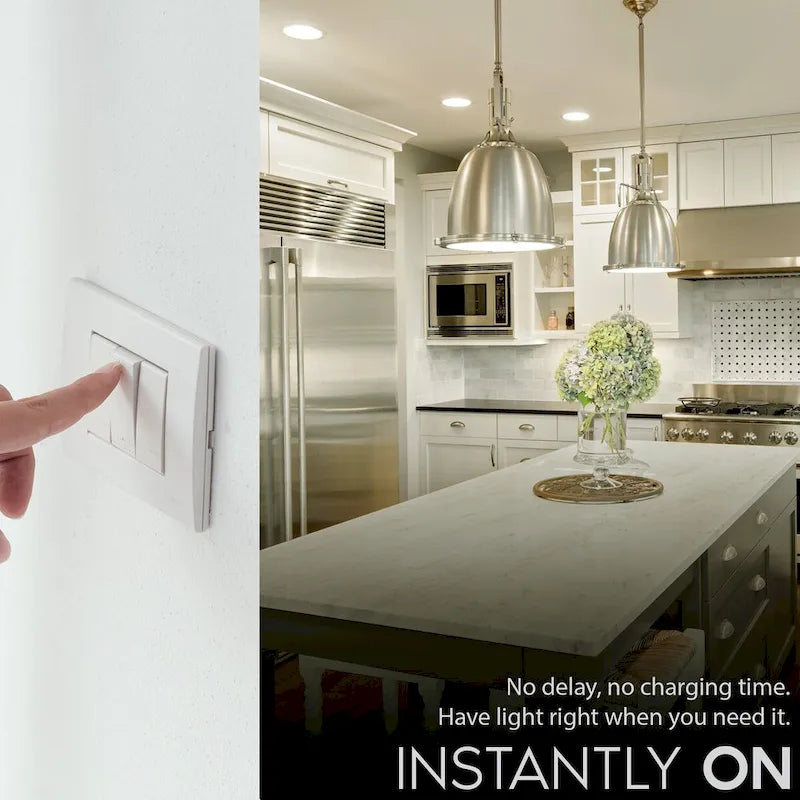 Ampoule LED Luxrite BR20, 6,5 W (équivalent 45 W), à intensité variable, 460 lumens, résistante à l'humidité, certifiée UL et Energy Star, culot E26, lot de 12.