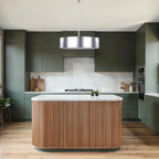 DEXTER Rod Pendant Silver 3-Light Modern Ceiling Light for Kitchen - Aluminum