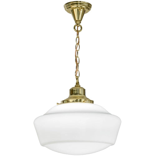 16 W Revival Schoolhouse W/Traditional Globe Pendant