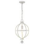 Suspension Callie 1 lumière blanc champêtre