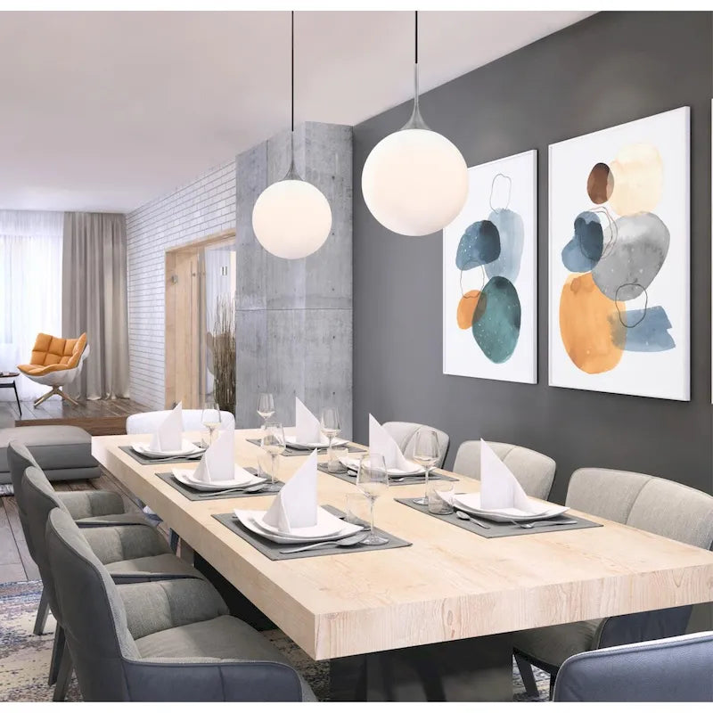 Suspension intérieure Moretti à une lumière LED en nickel brossé de Westinghouse Lighting