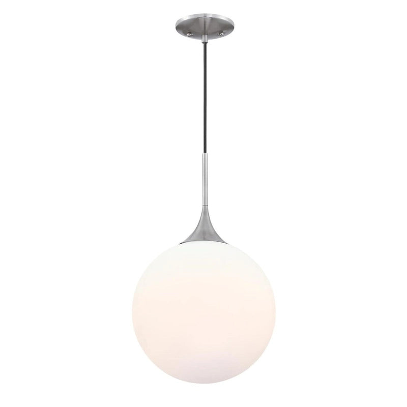 Suspension intérieure Moretti à une lumière LED en nickel brossé de Westinghouse Lighting