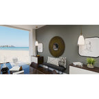 Suspension Aero 1 lumière en laiton vieilli