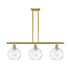 Luminaire îlot 3 lumières 36" en verre d'eau Innovations Lighting Athens - Abat-jour 8"